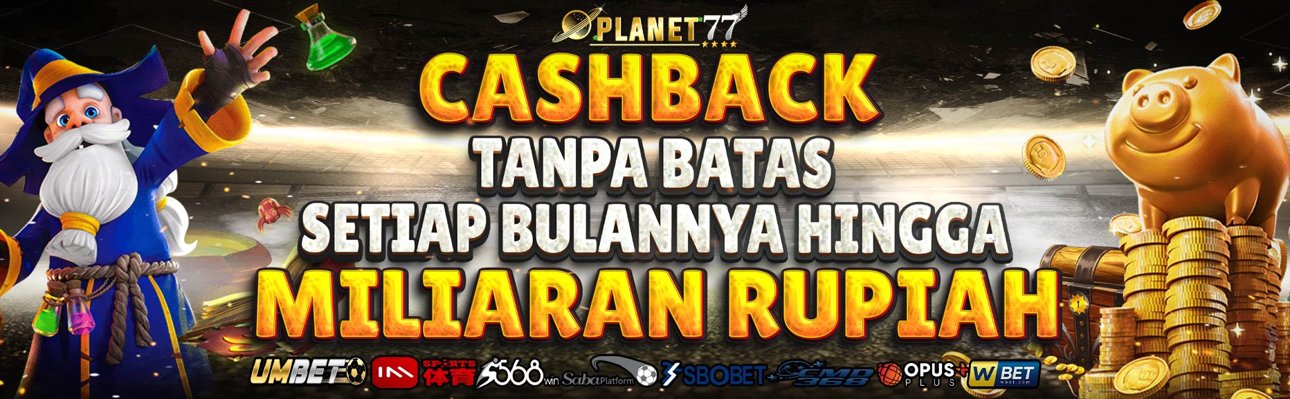 Event Cashback Mingguan Planet77